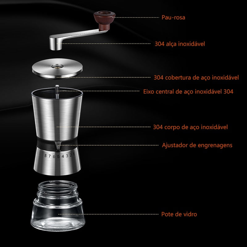 Moedor de Café Manual Portátil