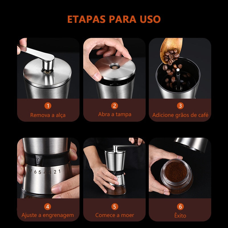 Moedor de Café Manual Portátil